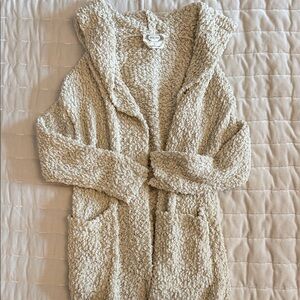 Cozy Cream Hooded Cardigan